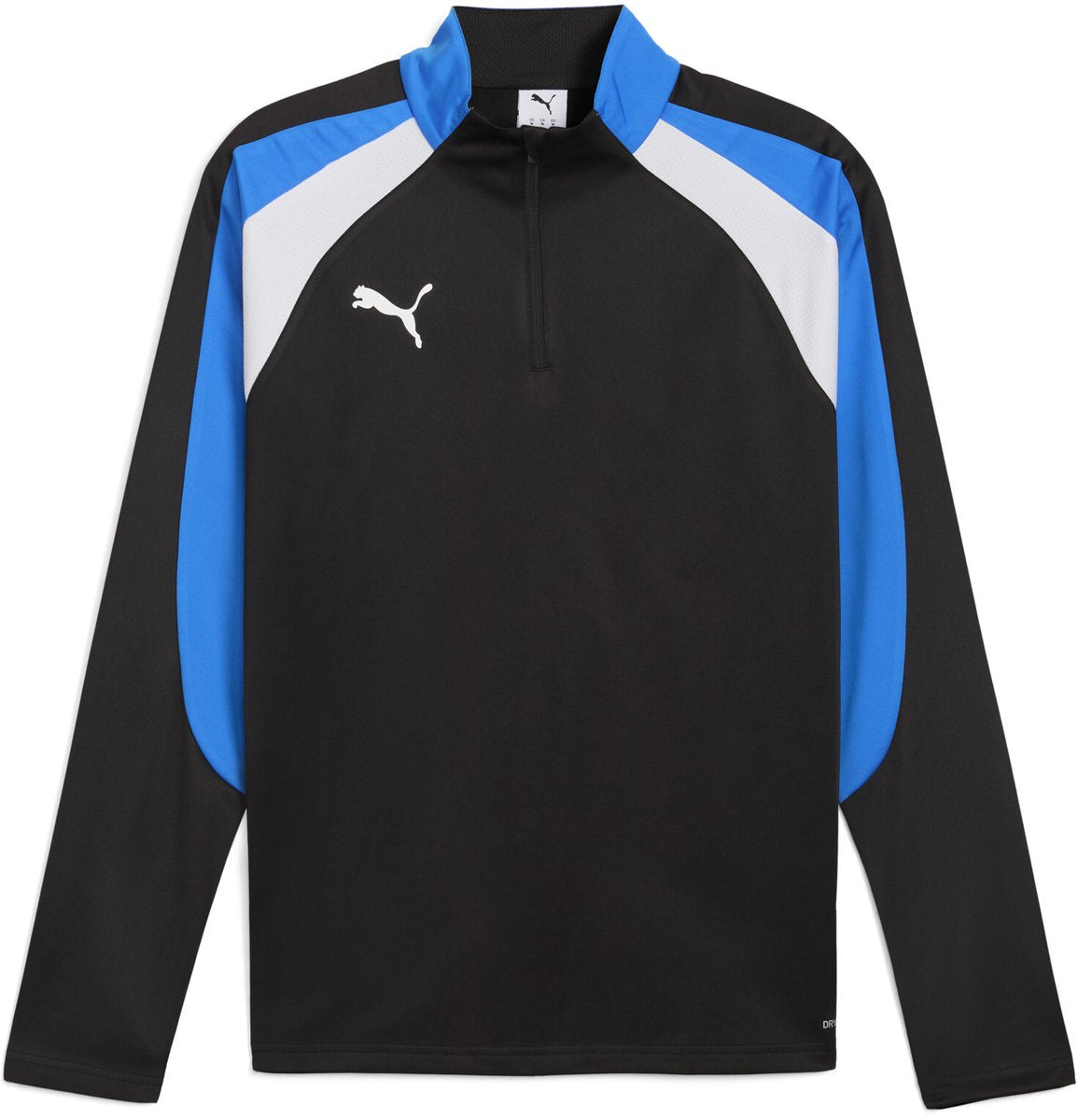 Puma Individualliga 1 4 Zip Top Herren Sportshirt – Schwarz-Weiß-Ultrablau