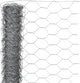 Natur – verzinktes Stahlgeflecht – 5 x 1,5 m – grau – 13 mm Maschenweite
