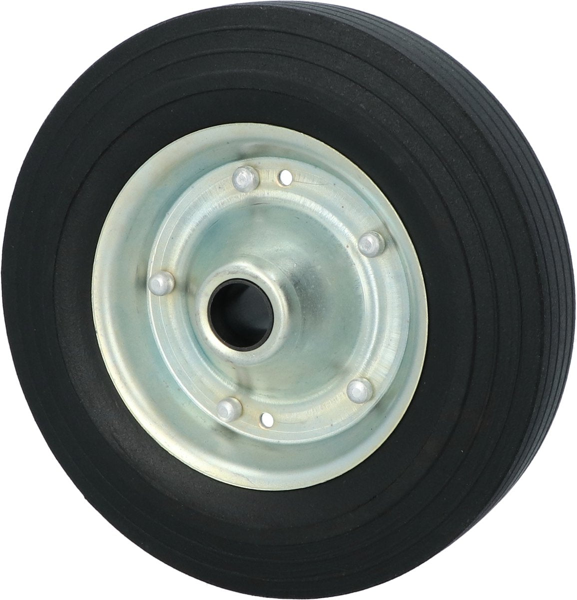 Carpoint Ersatzrad für Bugrad (EAN 8711293053773) – Metallfelge und Vollgummirad – Rad 200 x 50 mm – Tragfähigkeit 150 kg
