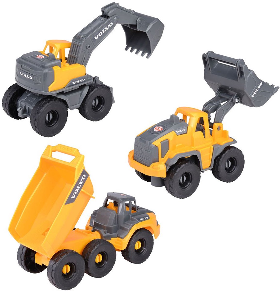 Dickie Volvo Bauarbeit Fahrzeuge Speelset, 3dlg.
