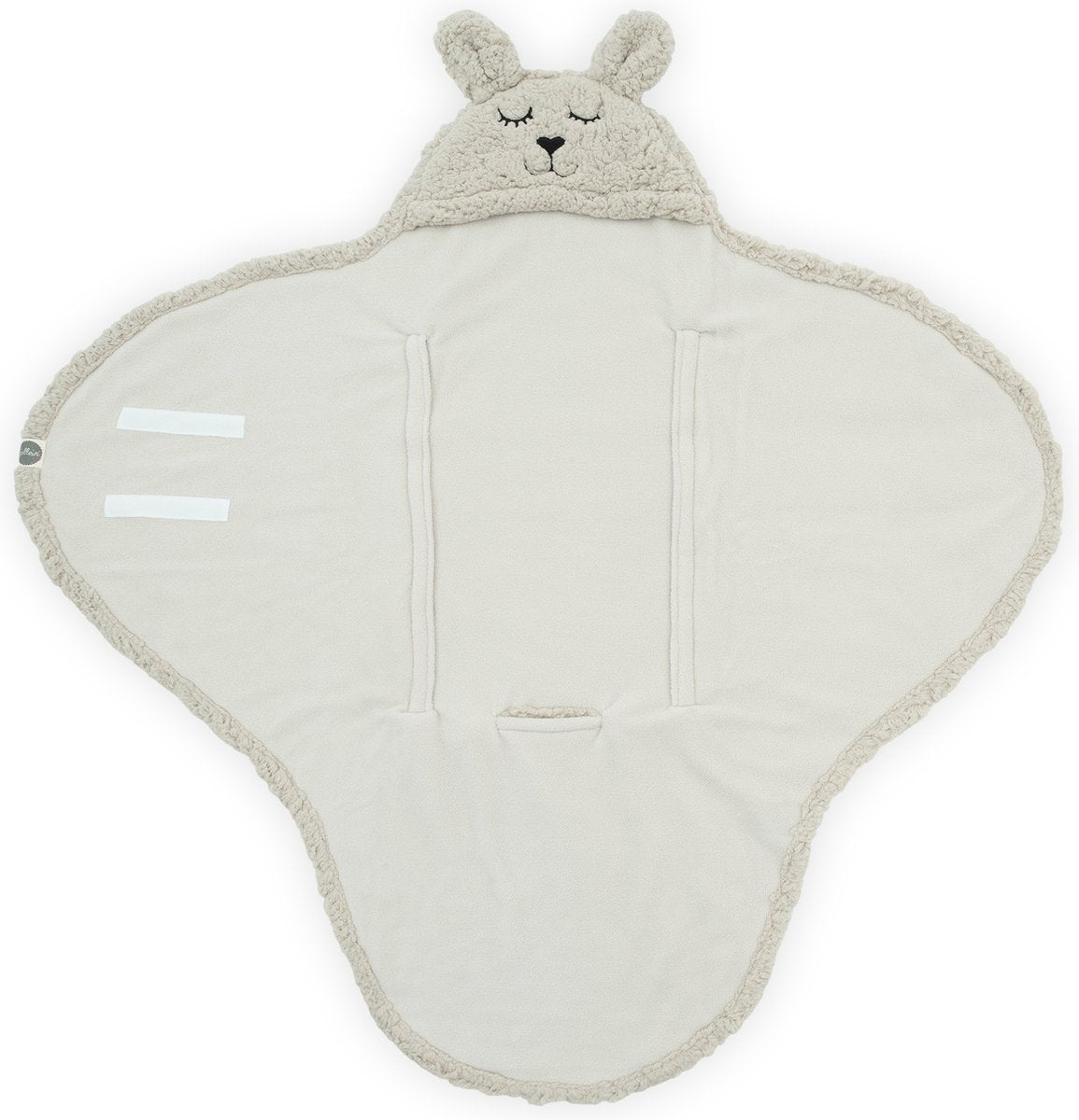 Jollein Baby-Wickeldecke – Hase – Nougat – 100 x 105 cm