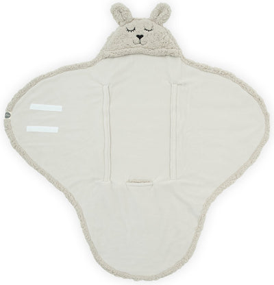 Jollein Baby-Wickeldecke – Hase – Nougat – 100 x 105 cm