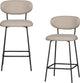 Woood Kjeld Barstühle – gewebter Stoff – natur – 2er-Set