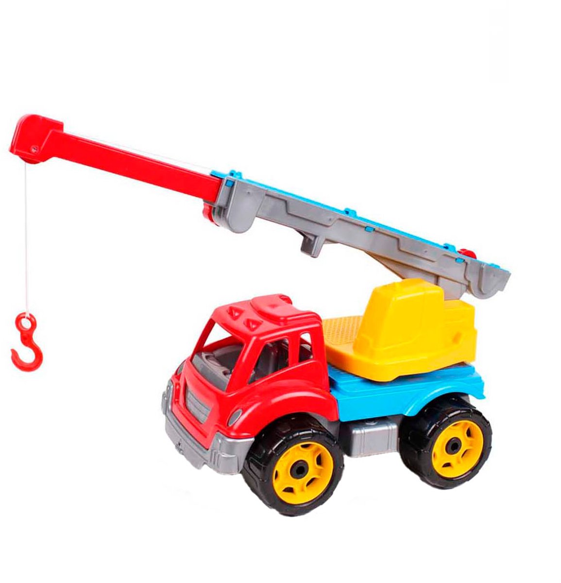 Sun Fun Crane Truck rot gelb, 36x20x21cm