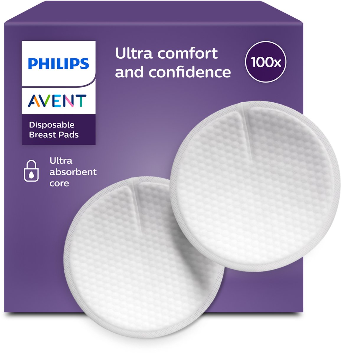 Philips Avent Stilleinlagen – 100 Stück – dünn, atmungsaktiv und auslaufsicher – scf254 13
