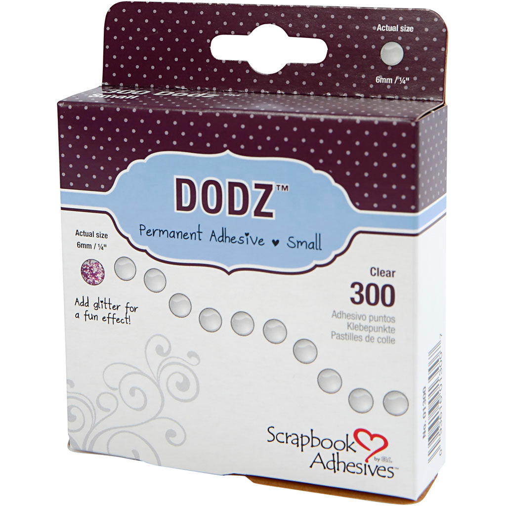 Dodz Selbstadhäsive Punkte, D 6 mm, Dicke 0,5 mm, 300 Stück 1 Box