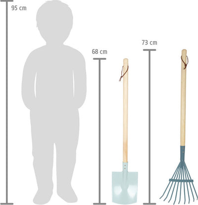 Kleine Fußwerkzeuge für Holzgarten, 4dlg.