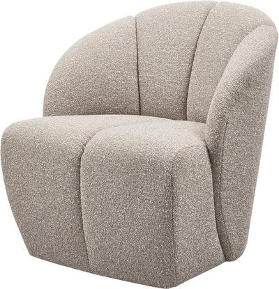 Woood Mojo Drehsessel - Bouclé - Beige Melange - 75x68x77
