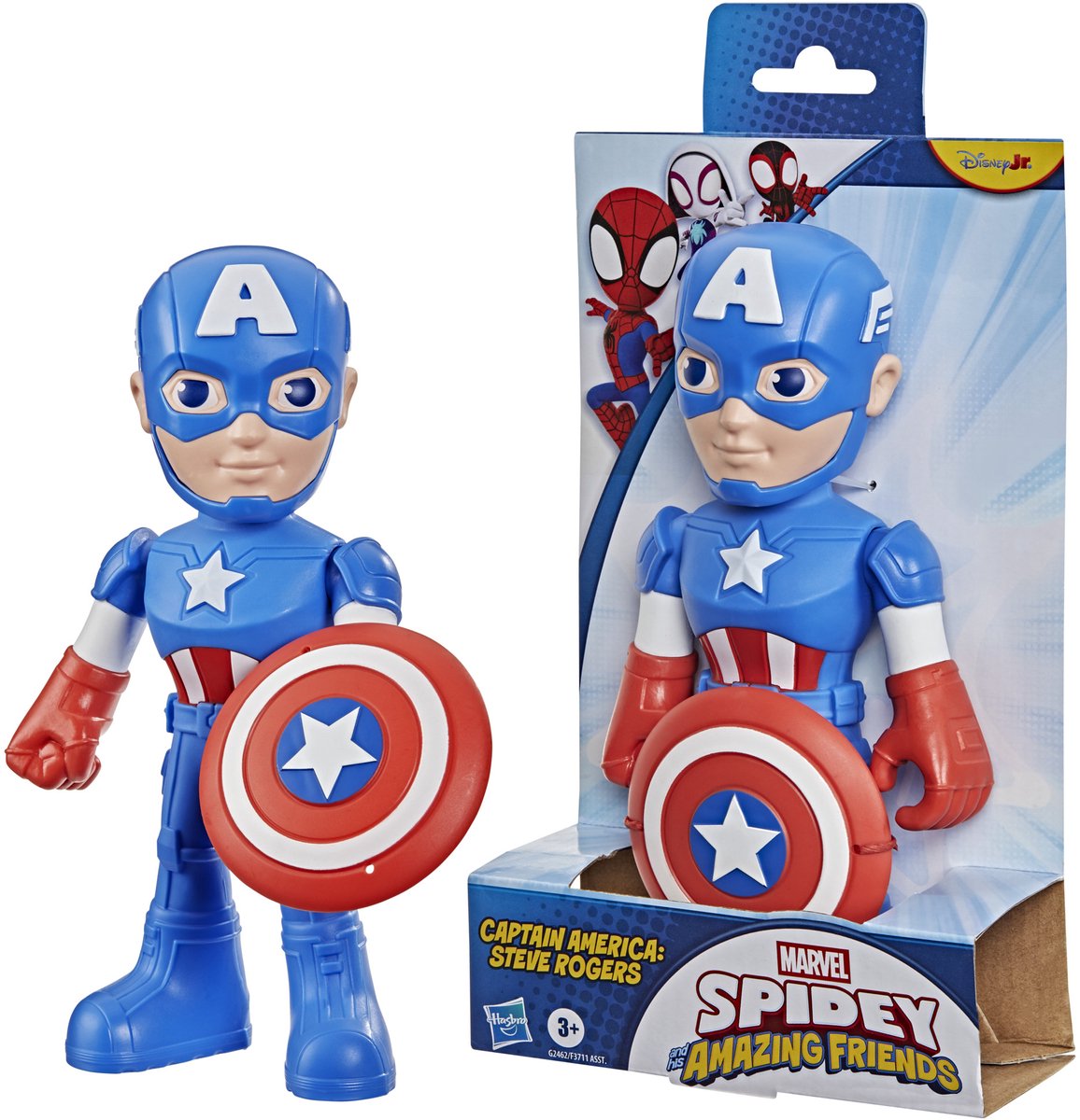 Marvel Spidey und seine tollen Freunde Captain America – Actionfigur 23 cm
