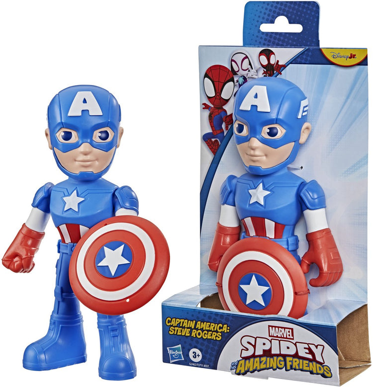 Marvel Spidey und seine tollen Freunde Captain America – Actionfigur 23 cm