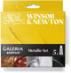 Winsor Newton 2190617 Galeria Acryl-Metallic-Set – 5 x 60 ml | glänzende Acrylfarbe für metallische Effekte