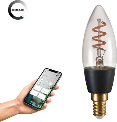 Eglo LED-Lampe e14 Kerze connect.z - 150lm - dimmbar - 2000k - Rauch (c35)