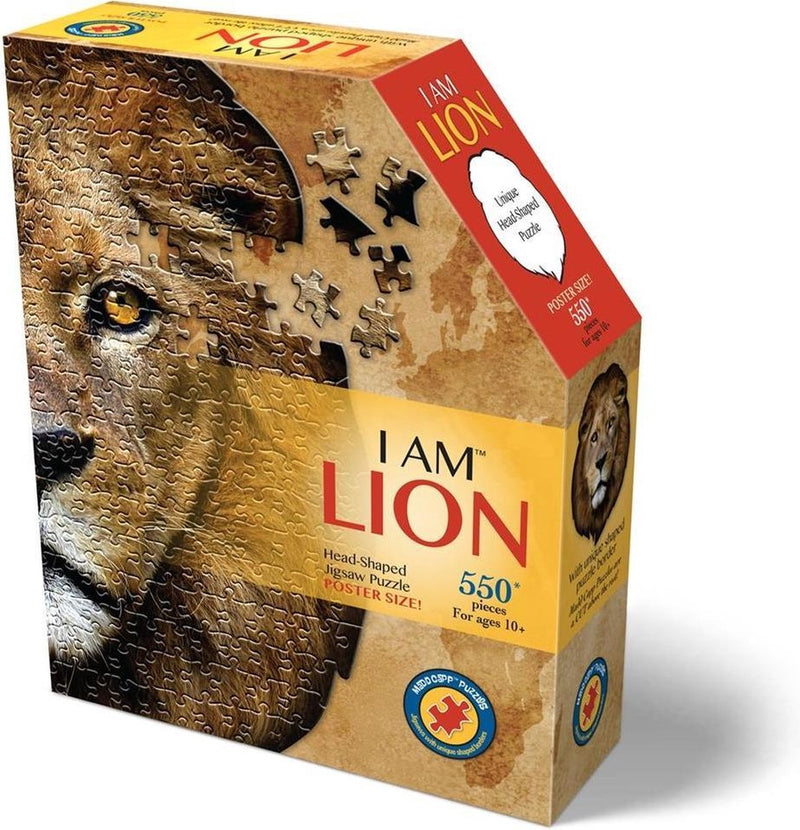 Madd Capp Puzzle Löwe 63,5 x 76 cm Karton braun 550-teilig