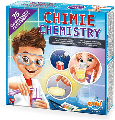 Buki France Buki – Chemie-Set mit 75 Experimenten – Bildung – Experimentieren – Wissenschaft