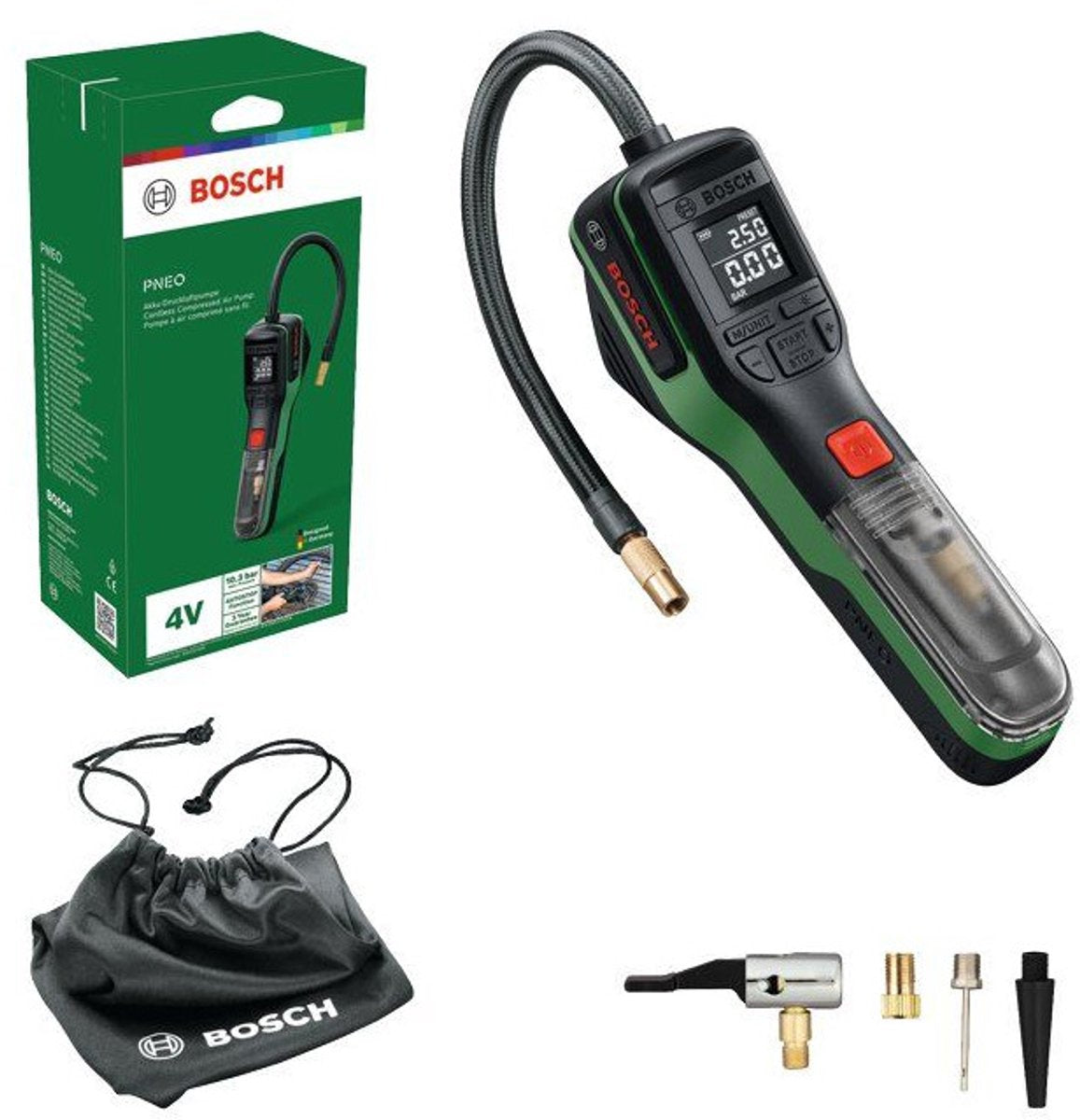 Bosch – easypump – kabellose Luftpumpe – Presta – 10,3 bar