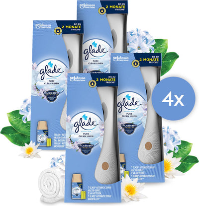 Glade automatischer Sprühhalter aus reinem, sauberem Leinen