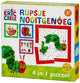 Bambolino Raupe nie genug Puzzle 4 in 1 Lernspielzeug für Kleinkinder – Kinderpuzzle 4x6x9x16 Teile Puzzle lernen – Geschenktipp Puzzle ab 3 Jahren – Spielzeug