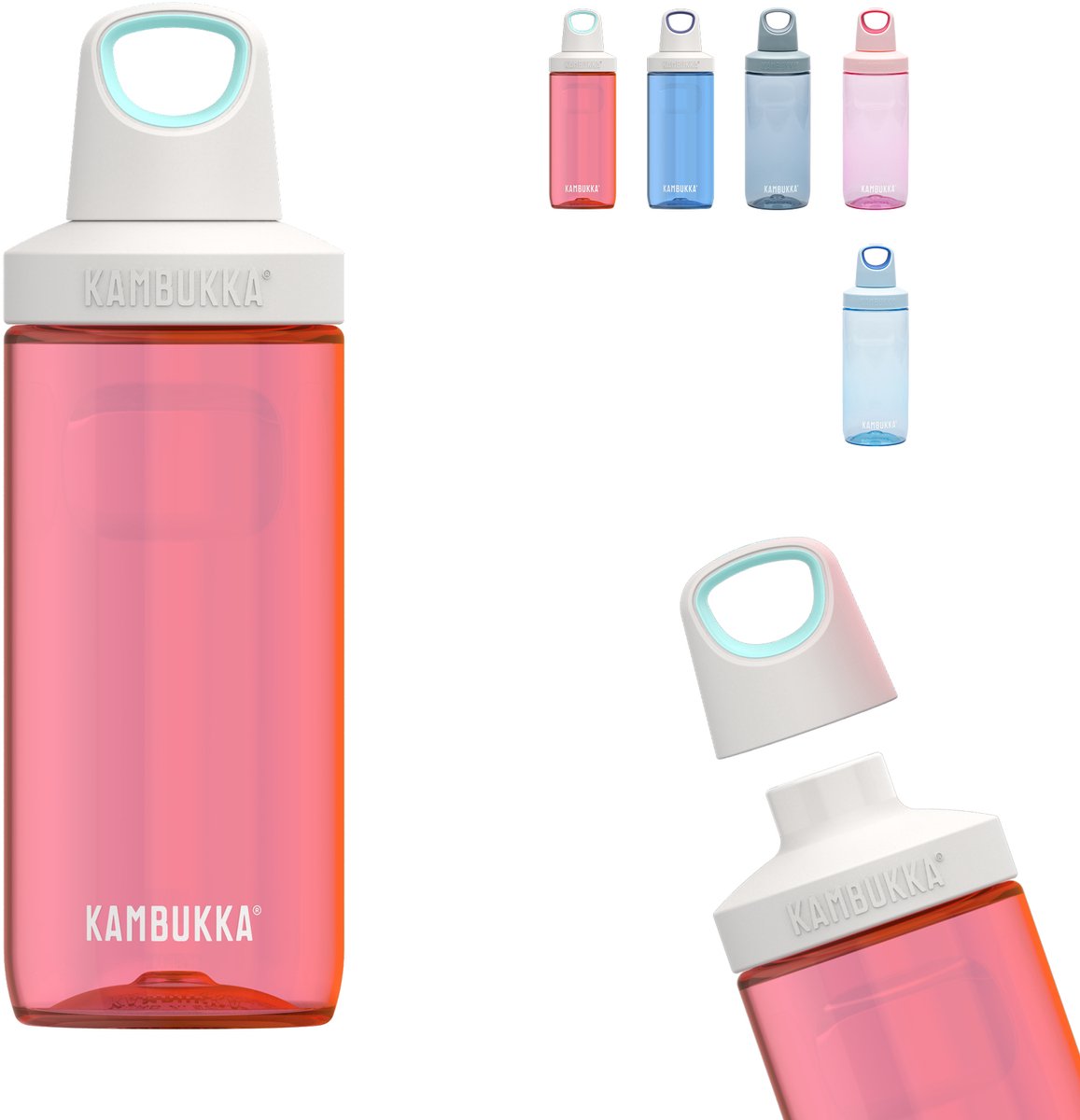 Kambukka Reno Trinkflasche 500 ml – Erdbeereis mit Schraubverschluss