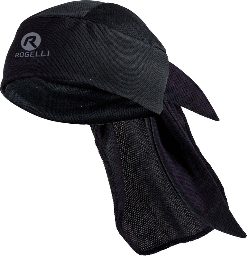Rogelli Bandana Radfahren Herren und Damen – Kopftuch Radmütze Unisex – Schwarz – Größe Einheitsgröße
