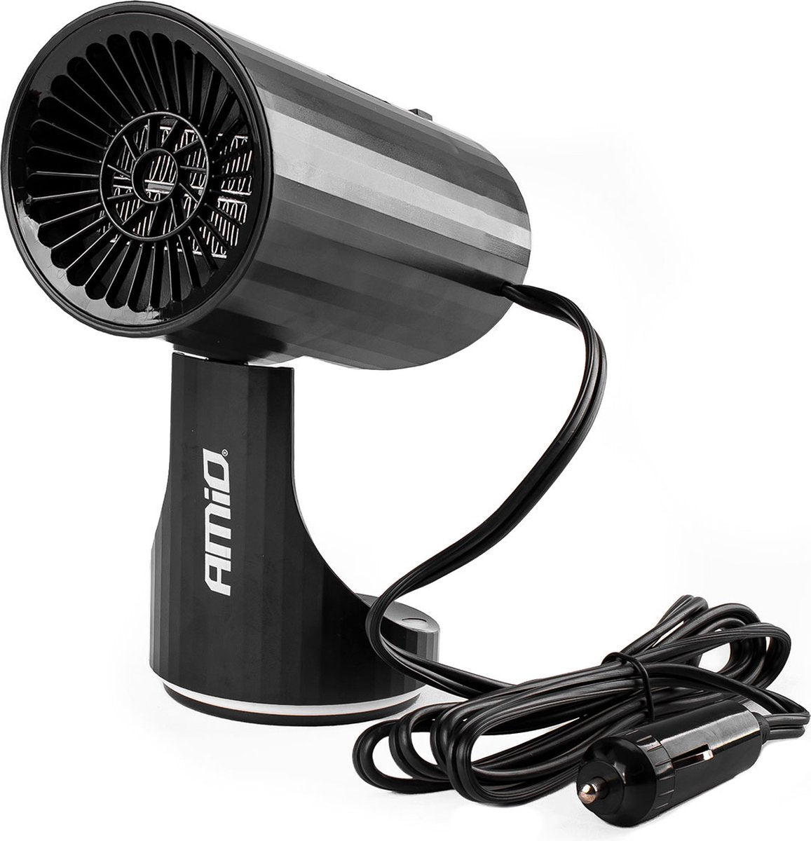 Amio Autoheizung Scheibenentfroster – Windschutzscheibenheizung – Heizgebläse – 12 Volt 150 W – Schwarz