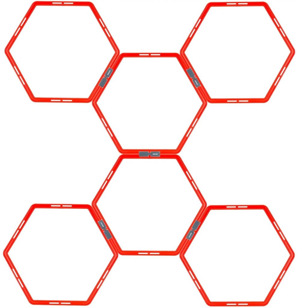 Avento Trainingsrahmen Sechskant 6-teilig - Fluororange