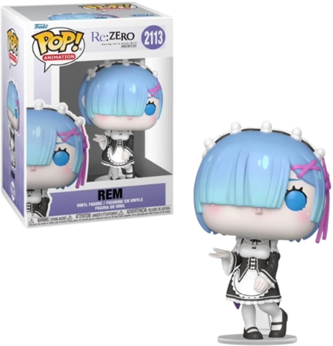 Funko re:zero rem (Chase Edition möglich!) Vinylfigur 2113 Unisex Pop! - neutral - Standard