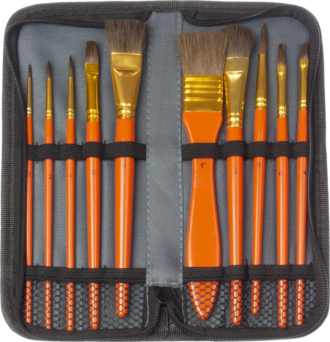 Känguru-Pinselset – Aquarell – 10 Stück im Etui – k-840002