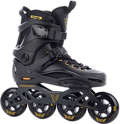 Tempish viber l.e. 90 Inline-Skates für Erwachsene – 4 x 90 mm Rollen – Fitness-Speed-Inline-Skates – Schwarzgold – Größe 44