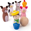 Bigjigs Holz Bowlinget Farm, 7dlg.