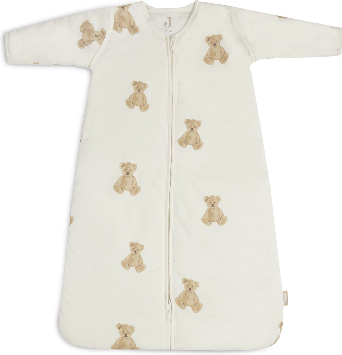 Jollein Babyschlafsack Winter mit abzippbarer Hülle – 70 cm – Teddybär – Winterschlafsack