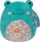 Squishmallows Robert – Aquafrosch mit Blumenbauch, 19 cm Plüsch