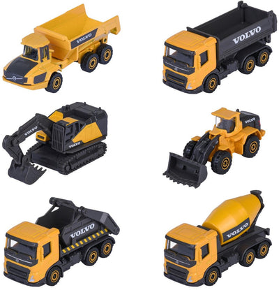 Majorette Volvo Construction 3-teiliges Set, 2-fach.