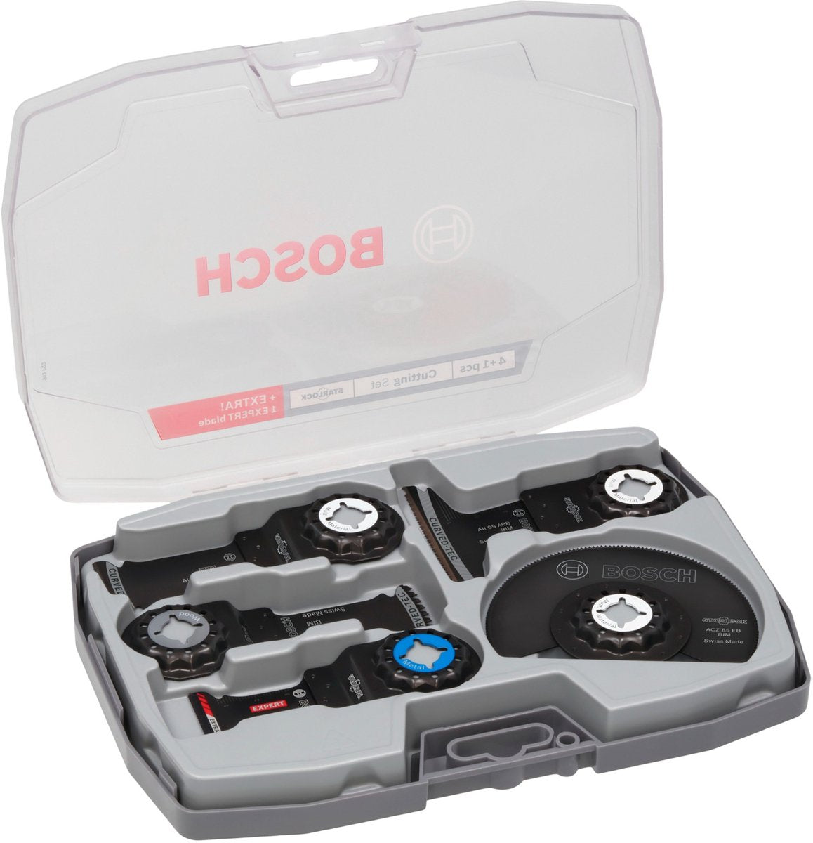 Bosch Professional Multifunktionswerkzeuge Zubehör Sägen-Set 5-teilig (2608669093) Starlock + Koffer