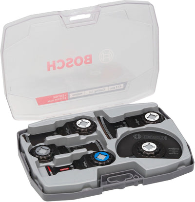 Bosch Professional Multifunktionswerkzeuge Zubehör Sägen-Set 5-teilig (2608669093) Starlock + Koffer