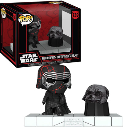 Funko Star Wars Kylo Ren mit Darth Vaders Helm (Pop! Deluxe) Vinylfigur 739 Pop! mehrfarbig