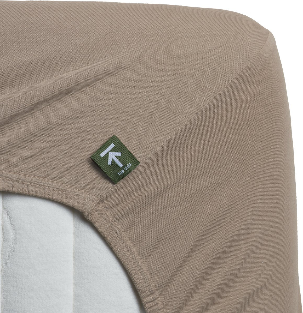 Bettwäschehaus-Jersey – Spannbetttuch – 180 x 200 220 – Taupe