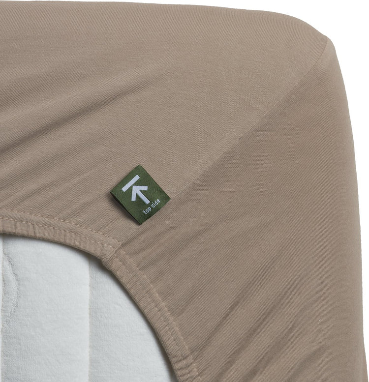 Bettwäschehaus-Jersey – Spannbetttuch – 180 x 200 220 – Taupe