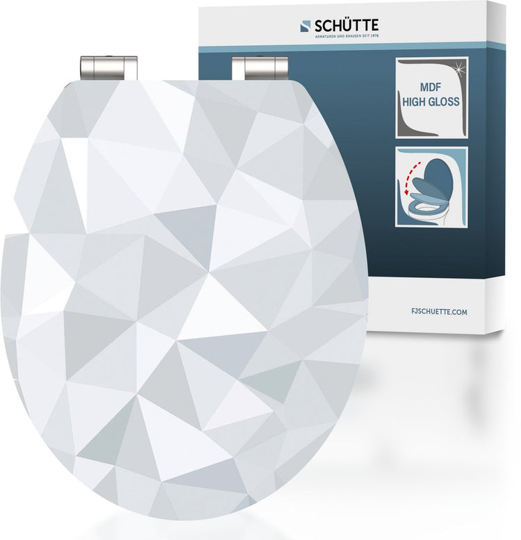 Schütte Schütte Toilettensitz mit weicher Diamant MDF Hochglanz