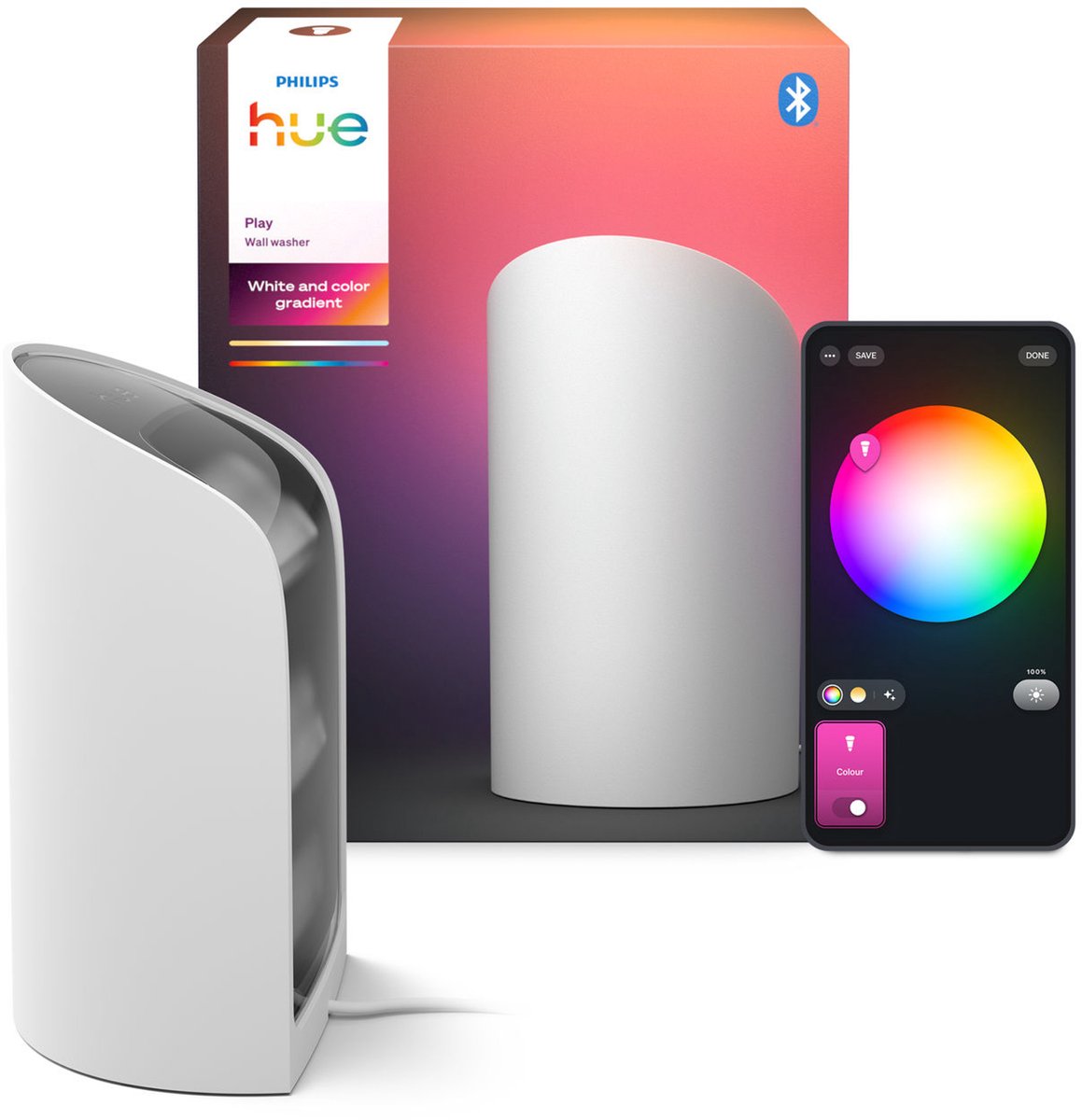 Philips Hue Play Wallwasher Tischleuchte weiß