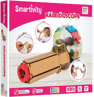 Smartivity mechanisches Kaleidoskop – 3D-Bausatz Kaleidoskop aus Holz – nachhaltiges Konstruktionsspielzeug Modellbau – Geschenk für junge Erwachsene – ab 8 Jahren bis Erwachsene