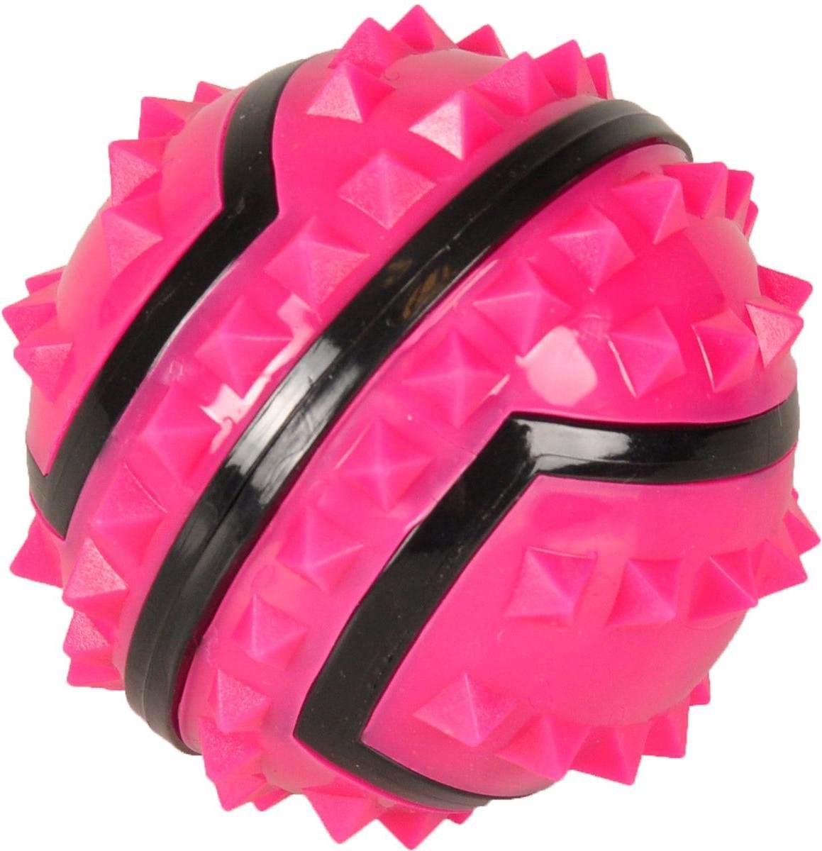 Flamingo-Stachelball – Hundespielzeug – 9,5 cm – rosa