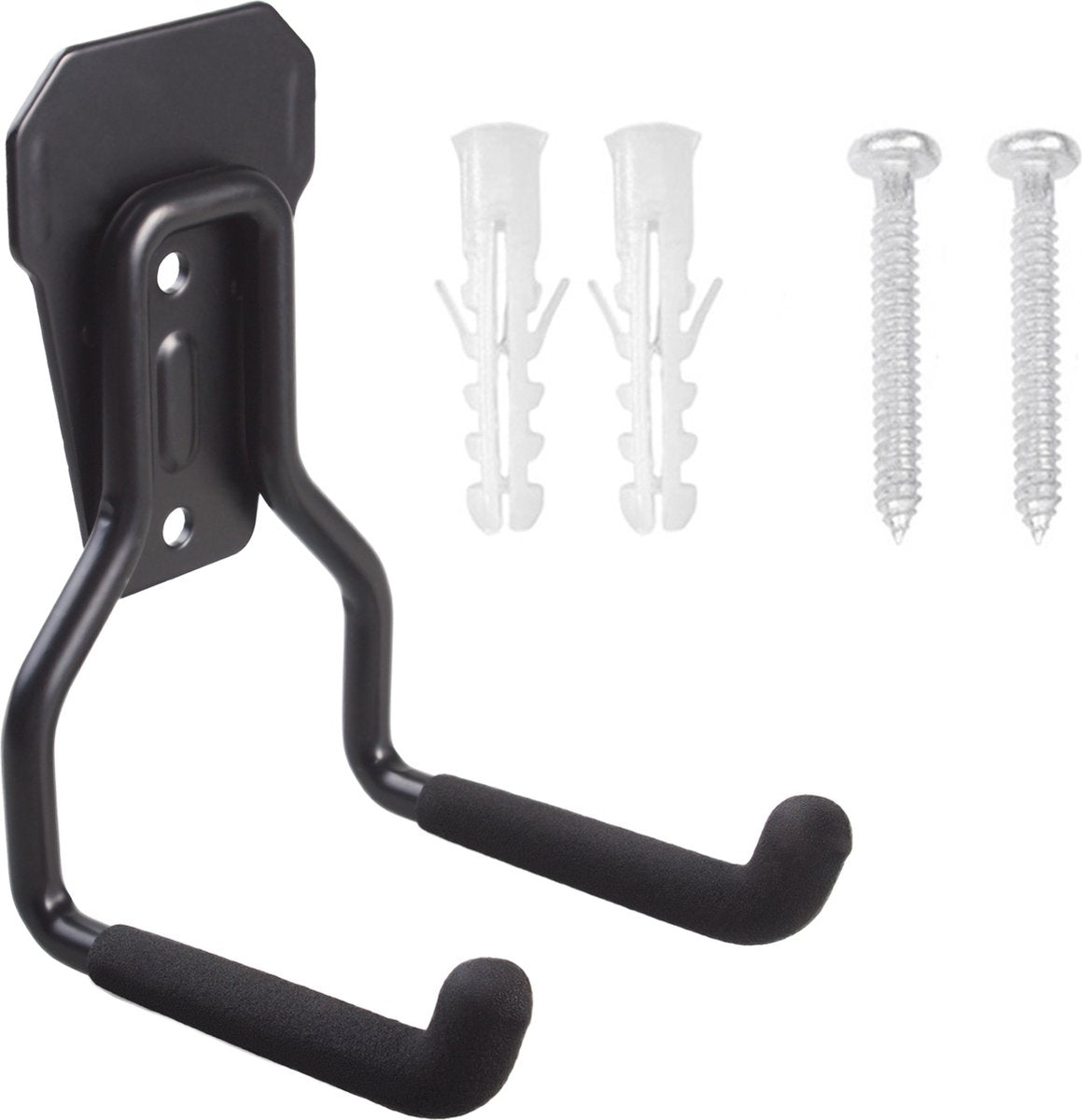 Maclean mc-439 – Aufhängehaken – Aufbewahrungshalterungen – Garagenwandhalterung aus Stahl – Wandmontage – Aufhängesystem – für Reifen, Werkzeuge, Leiterschläuche – max. 35 kg – 9 cm x 8,5 cm x 13 cm