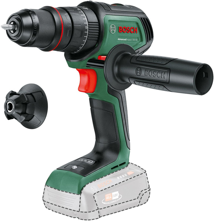 Bosch Home and Garden Advanced Impact 18V-80 Quick Snap Akku-Schlagbohrmaschine (06039e2100)