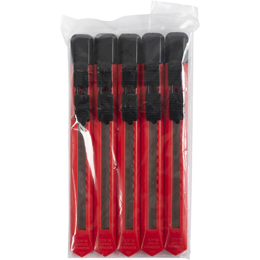 Creativ Company Abbrechmesser, klein, L: 13 cm, 5 Stück 1 Box