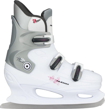 Nijdam Eiskunstlauf - Hardboot - Weiß Silber Fuchsia - 36