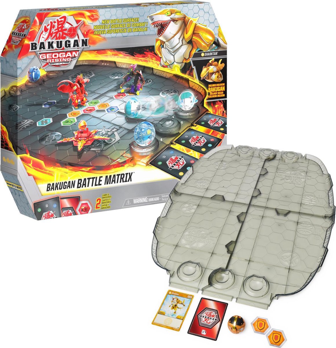 Bakugan Geogan Rising – Kampfmatrix – Spielbrett – Figurenset