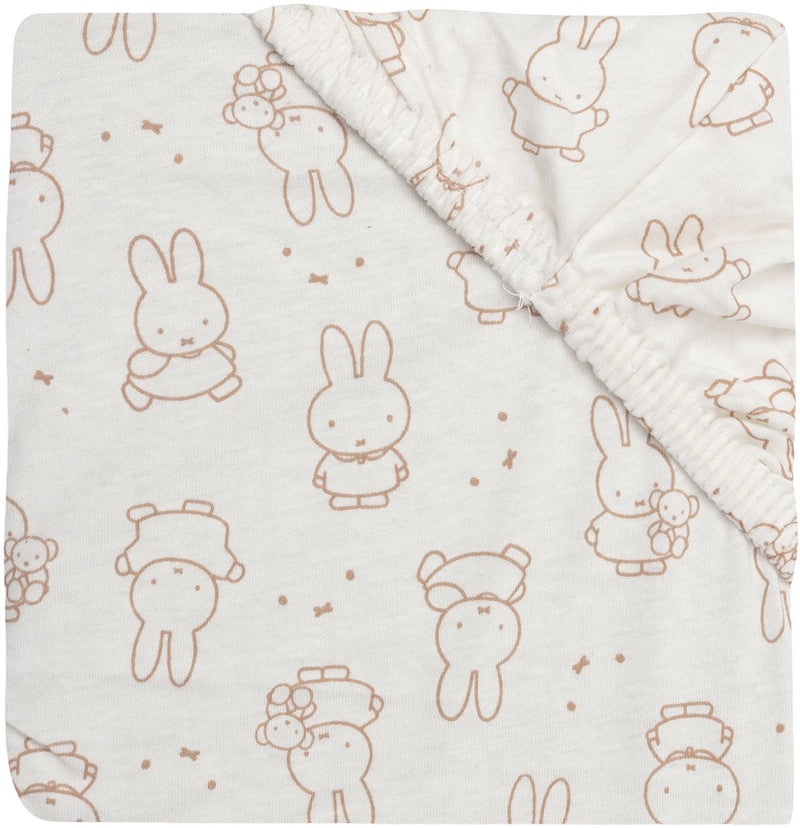Jollein Spannbetttuch Jersey 40 50x80 90cm Miffy Moments helles Terra