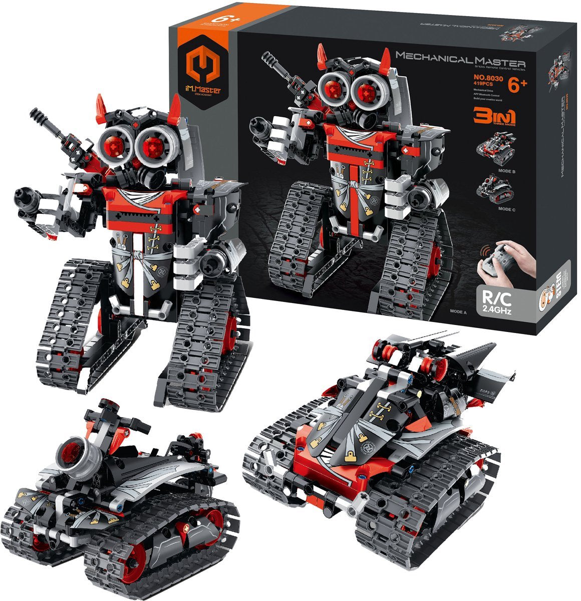 No Name im.master RC-Roboter – 3-in-1-Konstruktionsspielset – Stielspielzeug