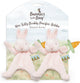 Bunnies by the Bay 2er-Set Schmusetücher mit Hasen-Schnullerhalter – Schnullertuch – Klettverschluss für Schnuller – Rosa – 2 Stück