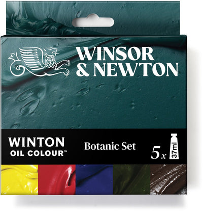 Winsor Newton 1490714 Winton Ölgemälde-Set Botanic 5x37ml – Ölgemälde für Blumenlandschaften